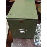 One drawer filing cabinet with Buzz programs from