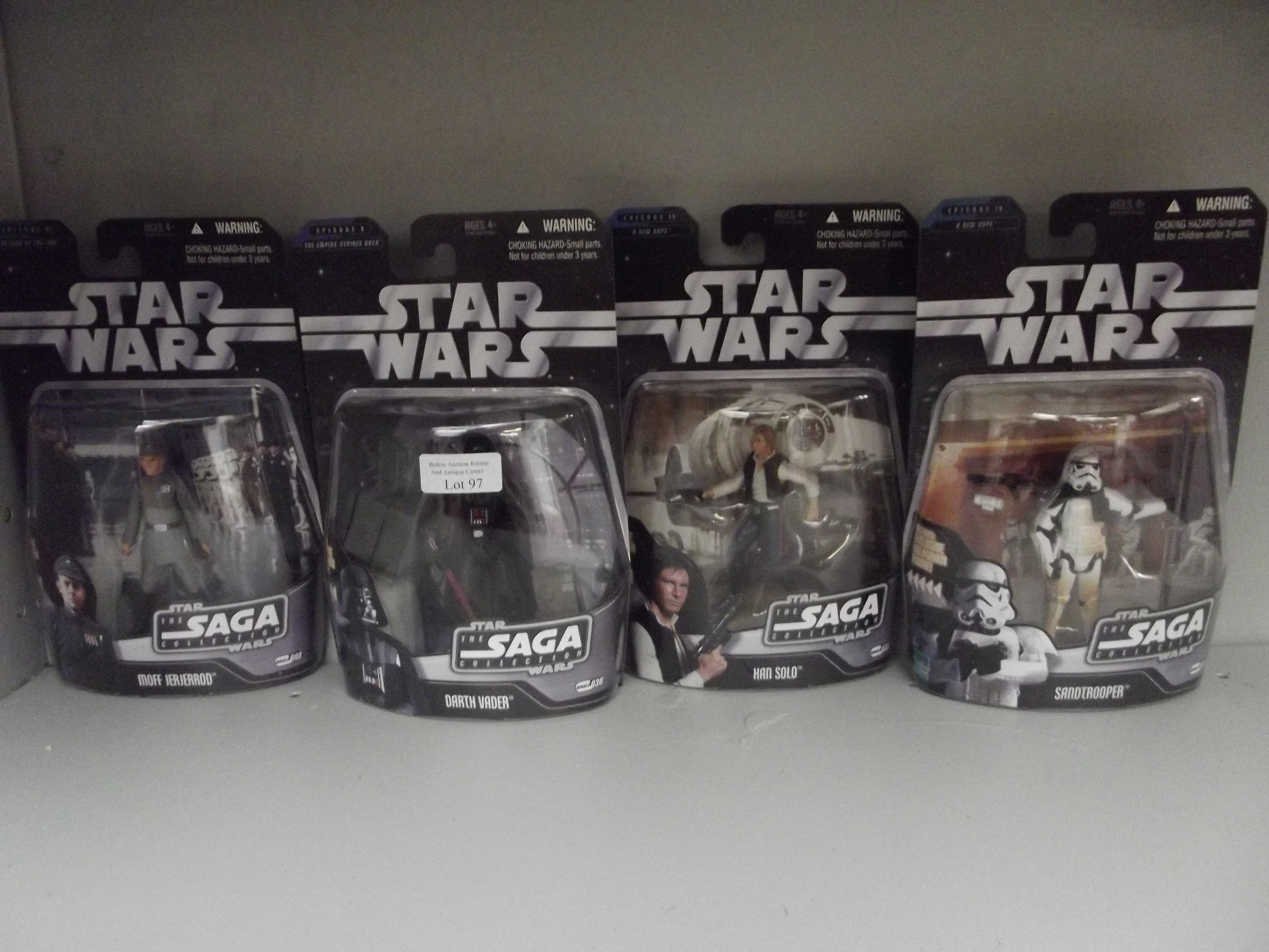 Collection of 4 Star Wars figures, The Saga collec