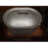 Tureen, serving tray and aluminium pan