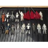 Collection of 18 unboxed Star Wars figures