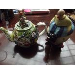 Carlton ware novelty teapot together with Paul Car