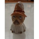 Royal Worcester Toby dog candle snuffer