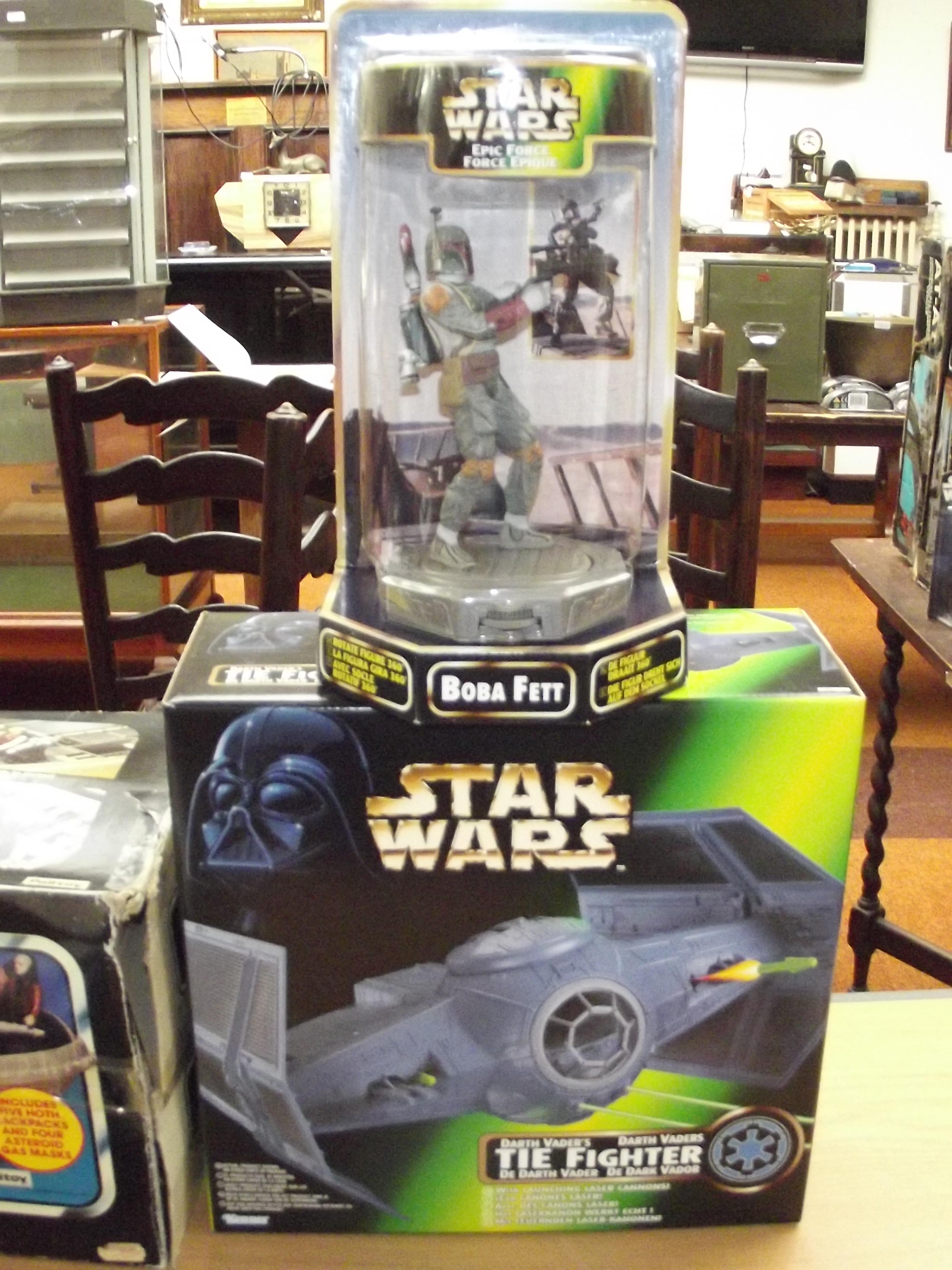 Star Wars Darth Vaders Tie fighter with Boba Fett