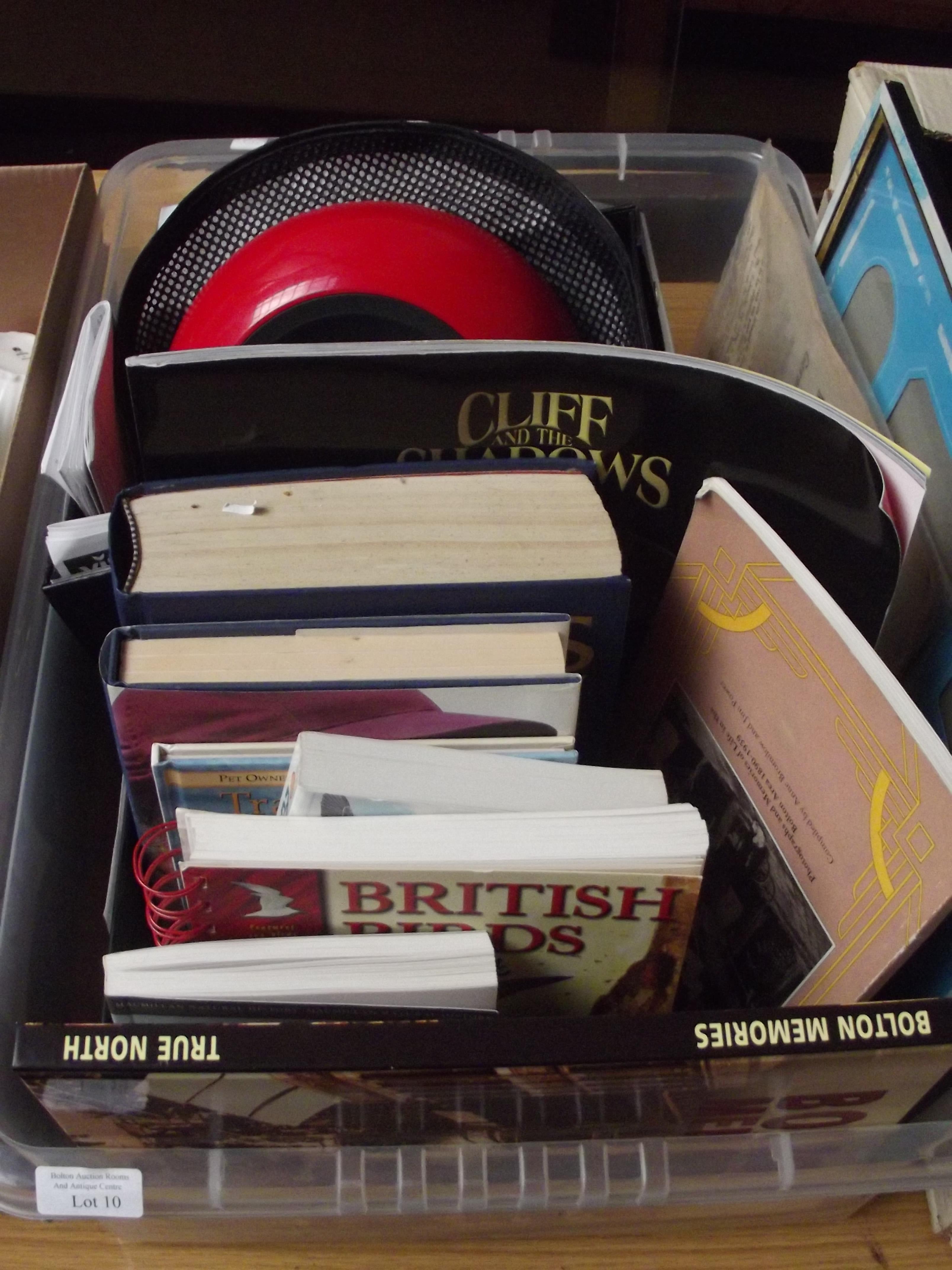 Box of bird books and others