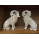 Gladstone pottery dogs