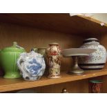 Shelf of ceramics
