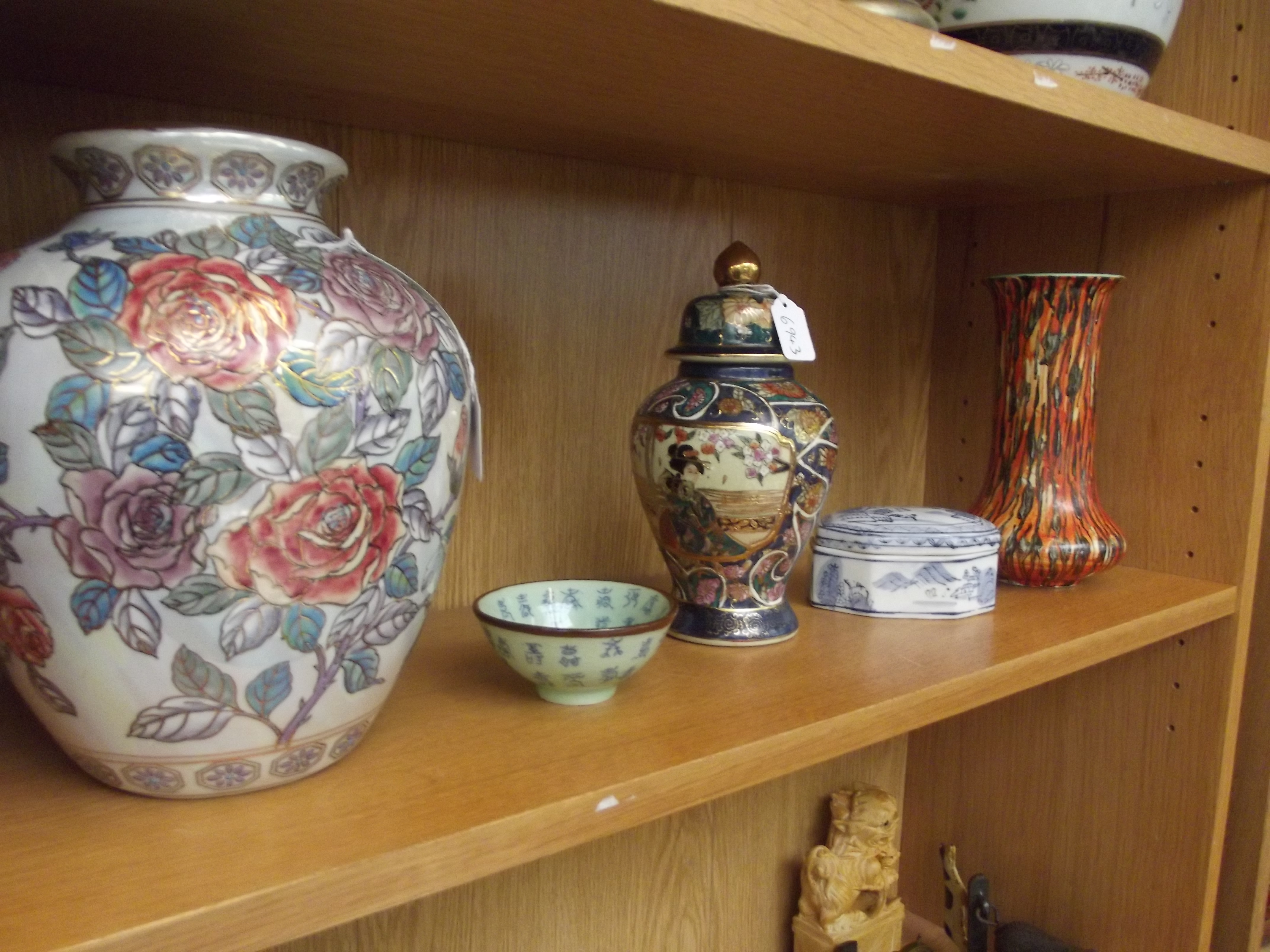 Shelf of ceramics