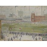 After Lawrence Stephen Lowry framed oil on canvas