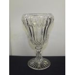 Victorian cut glass celery font, 26cm