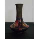 William Moorcroft bottle vase decorated with leave