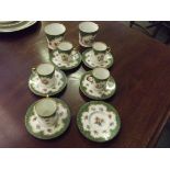 Early 20th century Dresden part coffee set, one ca