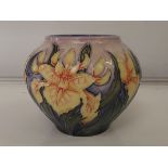 Moorcroft vase in the Windrush pattern, impressed