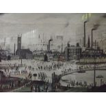 Framed Lowry print "Industrial Town"