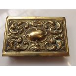 Brass vesta match box holder