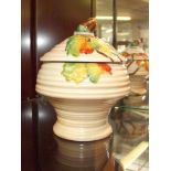 Carton ware lidded marmalade pot