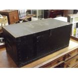 Vintage metal mounted trunk