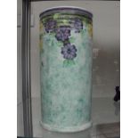 Radford hand painted cylinder vase