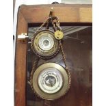 Two wall barometers