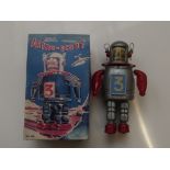 Clock work tin plate figure 'Astro-Scout'