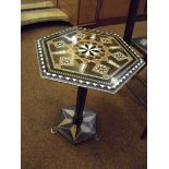 Marquetry inlaid wine table