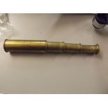 Brass four drawer pocket telescope