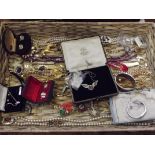 Large basket of costume jewellery