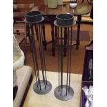 Pair of candle holders