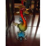 Art glass cockerel