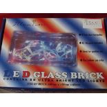 2 LED glass bricks