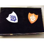 Two Blue Peter badges