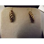 Pair of 9 carat gold earrings