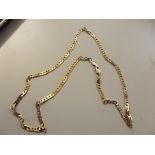 9 carat gold curb chain, 8.7 grams