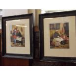 Pair of framed prints signed Sheila Harwood Parry