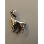 Silver stamped reindeer animal