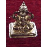 High grade silver figure of an Indian god