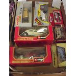 Box of collectable cars