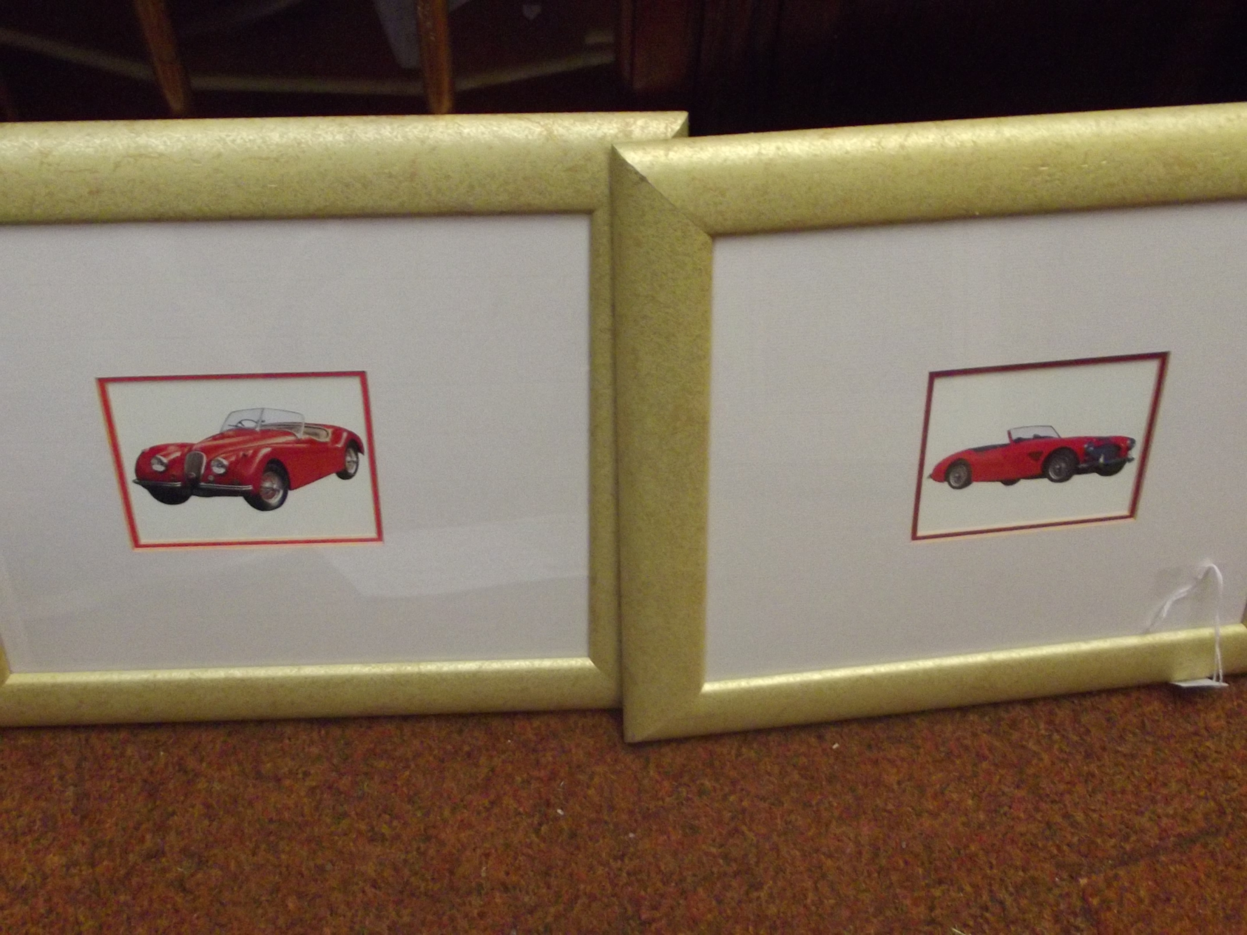 Two classic car prints