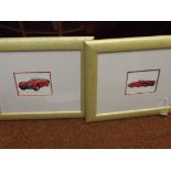 Two classic car prints