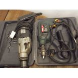 Bosch drill and Black & Decker drill