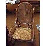 Wicker rocking chair