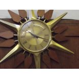 Retro starburst clock