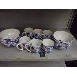 6 unused cups and 6 bowls with tags