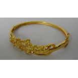 A 24k gold floral bracelet