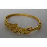 A 24k gold floral bracelet