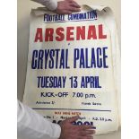 A quantity of vintage 1950`s-60`s football posters as used to advertise matches,