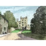 Stanley Orchart (British, 1920 -2005): Haddon Hall, Derbyshire, watercolour, signed, labelled verso,