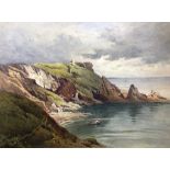 Frederick George Reynolds (1828-1921): Torquay, coastal scene, watercolour, signed with monogram,