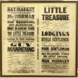 An original Haymarket Theatre Royal poster