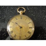 An 18ct mid-size pocket watch,