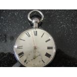 An early 18th century silver (Chester) HM pocket watch by Jas Chambers,